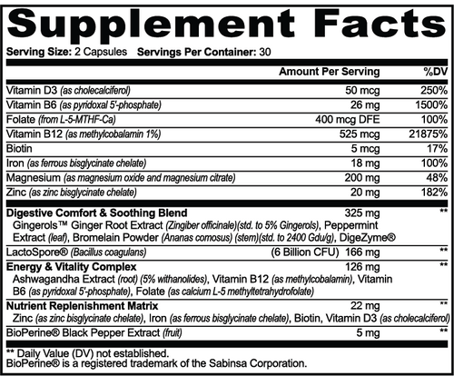 Steadwell Companion Formula — Supplement Facts